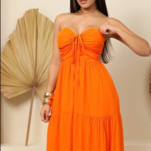 Vestido 3 Marias Laranja